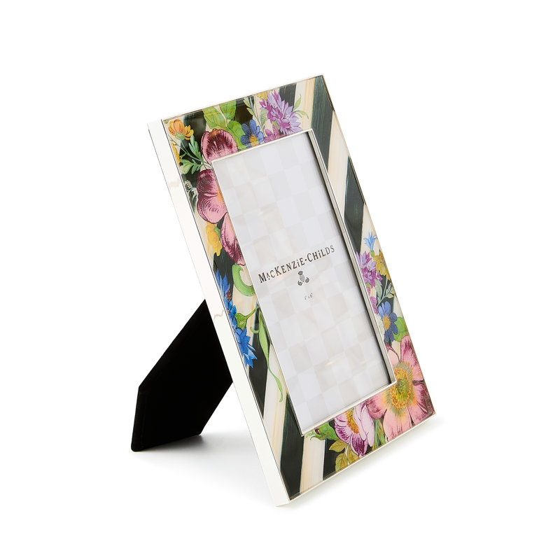 Flower Market Silver Plated Frame, 4" W x 10" H