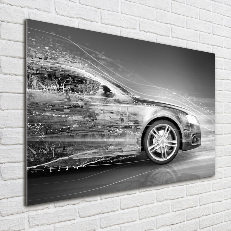 Speeding Car - Unframed Art Prints on Glass