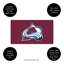 Tapis en PVC polychrome, 16 po x 28 po, Colorado Avalanche