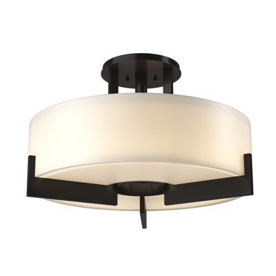 Plafonnier semi-encastré cylindrique à 3 lumières Axis