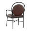 BD Warner Arm Chair in Chocolate/Black