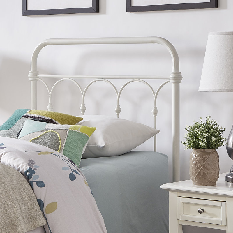 Copake Open-Frame Bed, Twin, Distressed Antique White