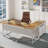 2 - Piece Home Office Executive Desk And Lateral File Cabinet-143053122-173699727