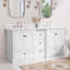 Meuble-lavabo double 72 po avec lavabos sous-comptoir en céramique, armoire en panneau de fibres à densité moyenne, tiroirs à fermeture en douceur et comptoir de style marbre-1986151844