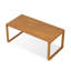 Table de salle à manger rectangulaire en bois massif brun-1195848205