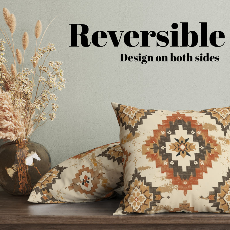 Housse de coussin Laila Eastern Elegance, H 22 po x l 22 po