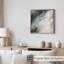 Abstrait, art géométrique en marbre gris et doré-1008662205