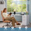 Ato 58" Modern Fluted Executive Desk With Storage, Home Office Desk With Drawer, Cabinet, Outlet-13452878