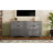 Farmhouse TV Stand With 2 Drawers For 70" Tvs, Wood Grain Sideboard Buffet Cabinet With Adjustable Shelves, Grey | Gift Idea-925738033