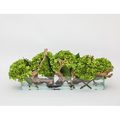 Hydrangea Arrangement in Planter
