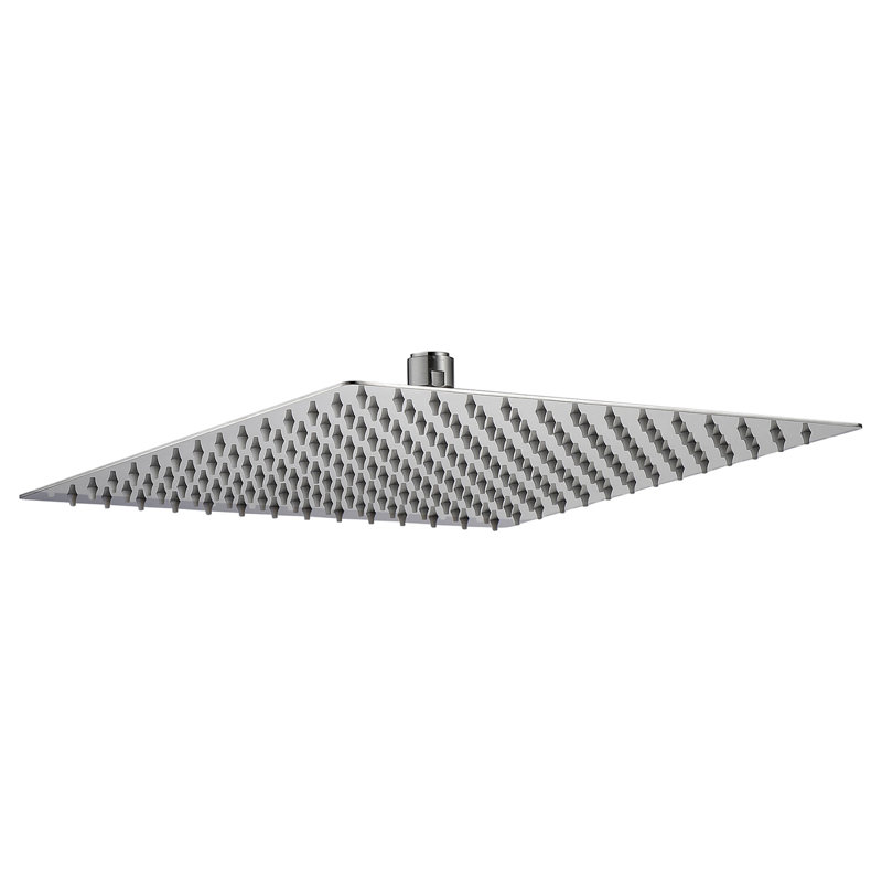 Pomme de douche à pluie fixe (carré de 16 pouces), Nickel brossé
