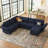 Nairoby Modular Corduroy Sectional with Storage-208434396