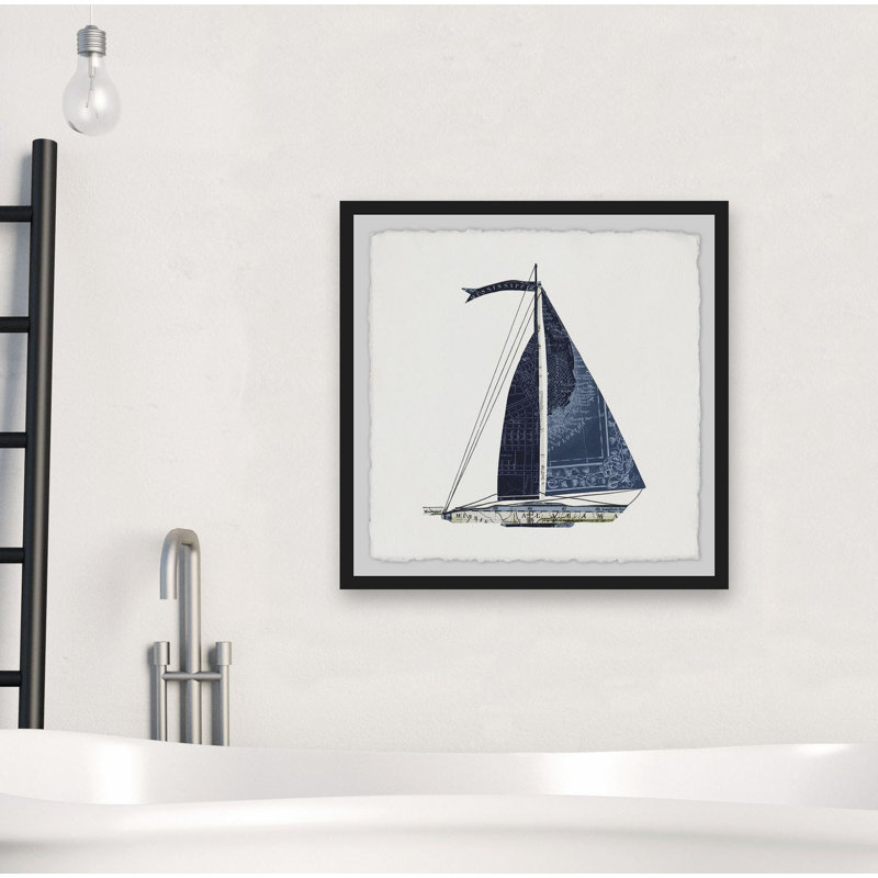 « set voile iii », reproduction d’art encadrée, H 32 po x l 32 po x P 1,5 po