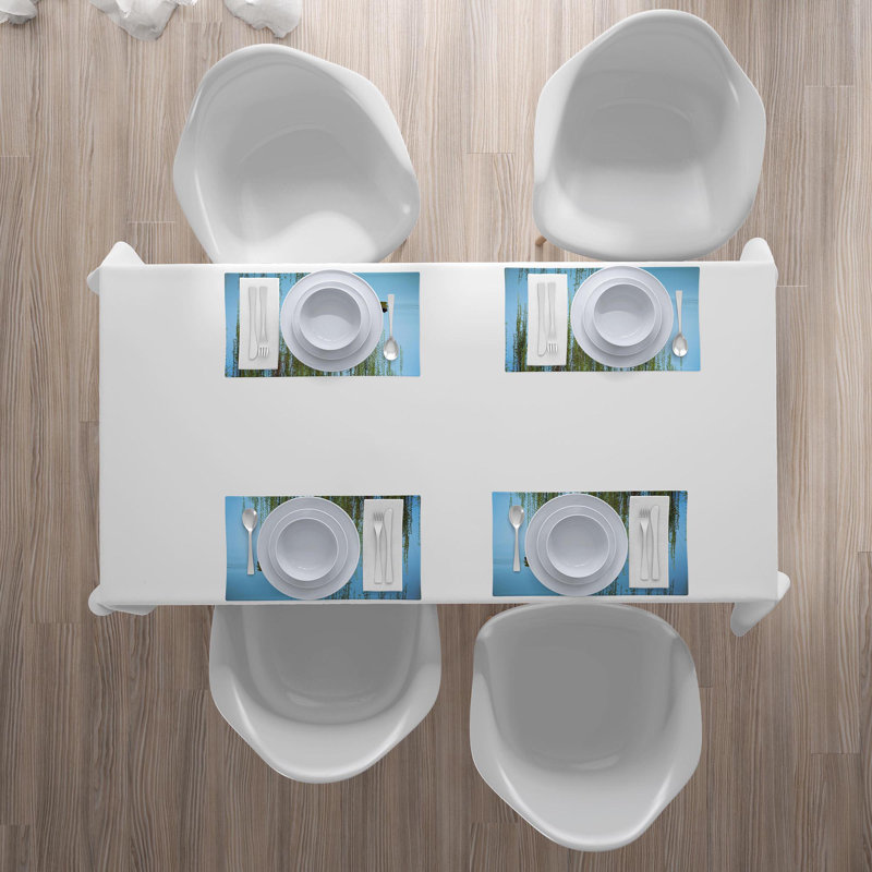 Polyester Floral Rectangle Placemat