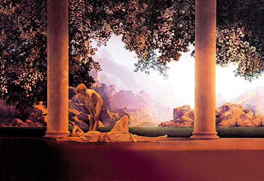 « daybreak » par maxfield parrish, impression