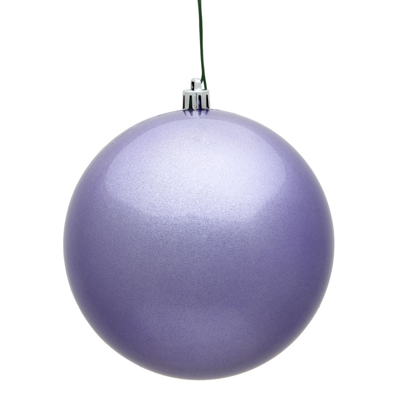 Shatterproof Bauble, 3" H x 3" W x 3" D, Lavender Candy