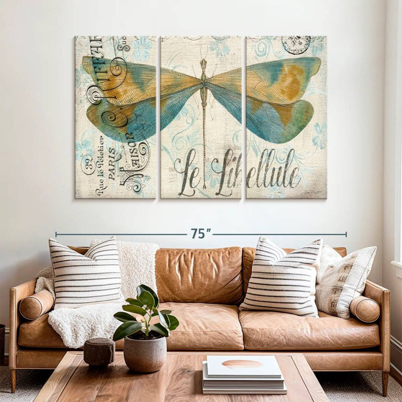 Brampt Lovely Dragonfly, 42" H x 65" W