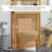 Over Toilet Cabinet For Bathroom Storage - Spacious Organizer With Slatted Doors And Adjustable Shelves Space Shelf Unit