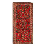 Floral Area Rug in Red