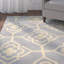 Tapis d'intérieur / extérieur gris / doré à motif géométrique crocheté à la main Ramsgate-16761925