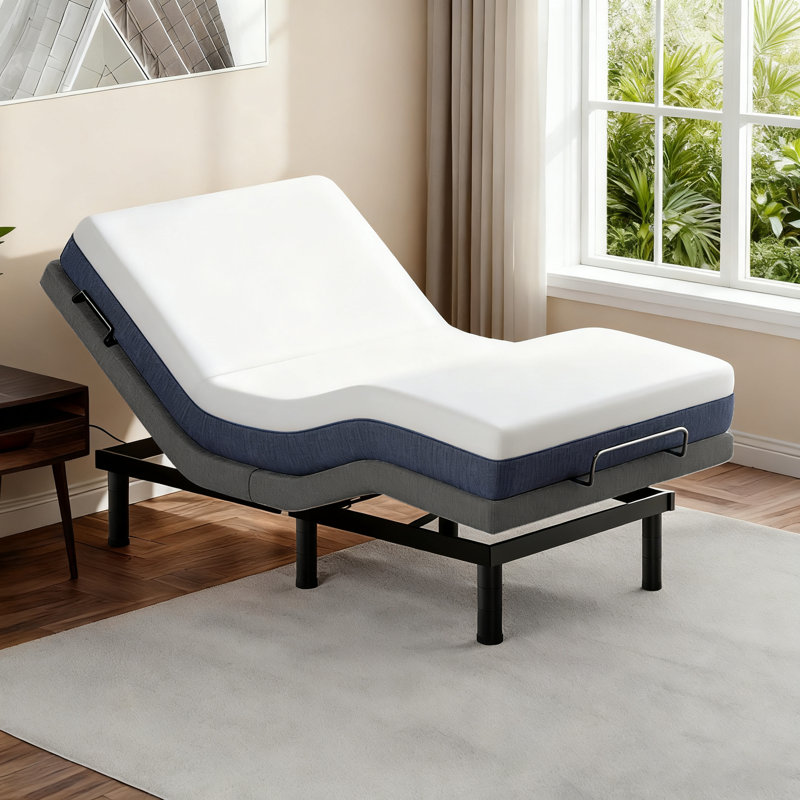 Adjustable Bed Frame with Wireless Remote, Zero Gravity & Anti-snore, Twin XL