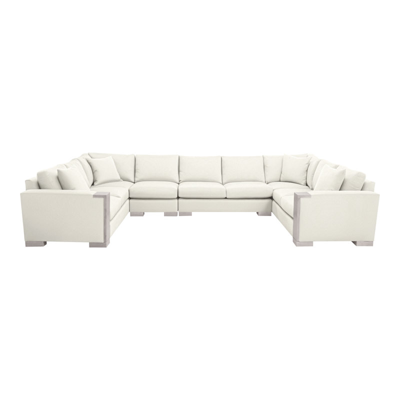 Abingdon By Michael Weiss Upholstered Sectional Symmetrical, Kenworth Pearl, Dove Gray
