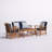 Calhoun Acacia 4 - Person Patio Conversation Set with Cushions