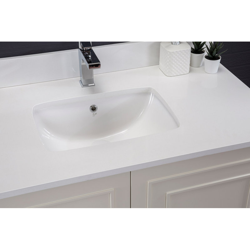 Ensemble de meuble-lavabo avec miroir 41,3 "Chanty, Crème