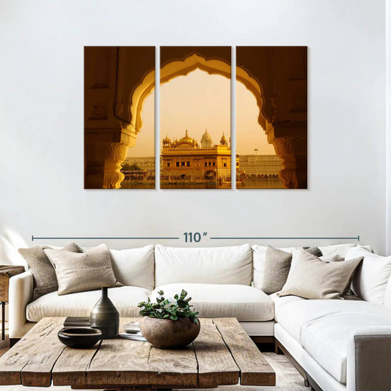 Sebbie Amritsar Golden Temple, 48" H x 74" W