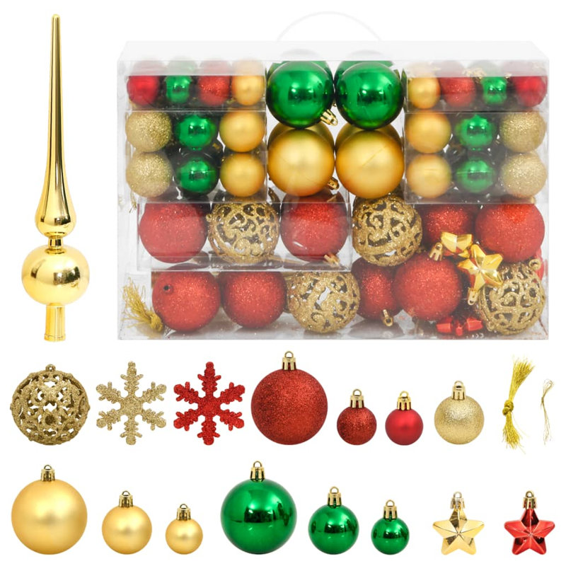 Christmas Decorative Accent, Red/Gold/Green