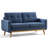 65.4" Wide Upholstered Soft Square Arm Sofa with Solid Wood Legs-967375321