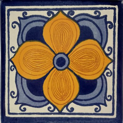 Carreau mexicain TalaMex Marigold Talavera 36 pièces 2 po x 2 po