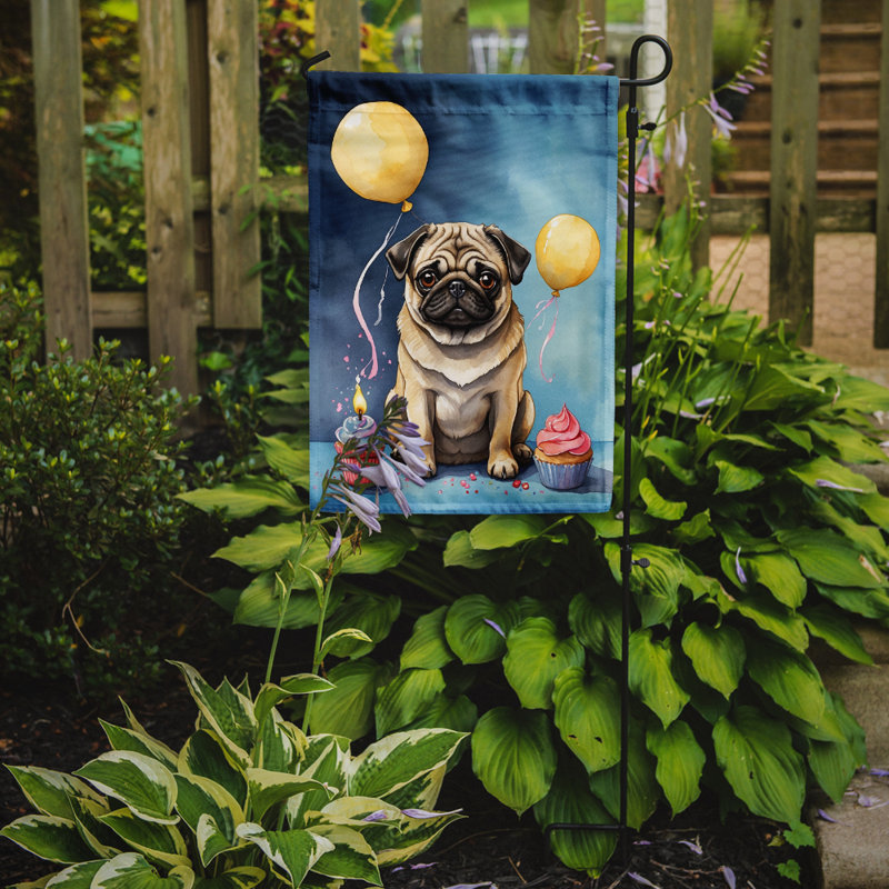 Drapeau de jardin «Happy Birthday», Carlin