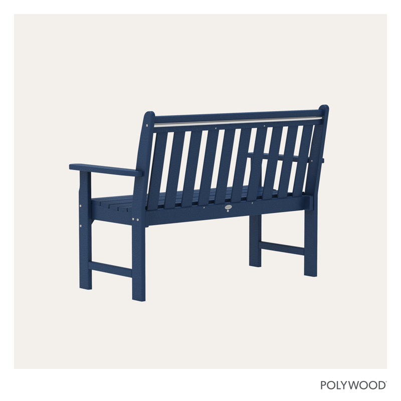 Banc d'extérieur traditionnel POLYWOOD, Marine