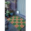 Petal Checkerboard Coir Doormat-1025304931-1009020494