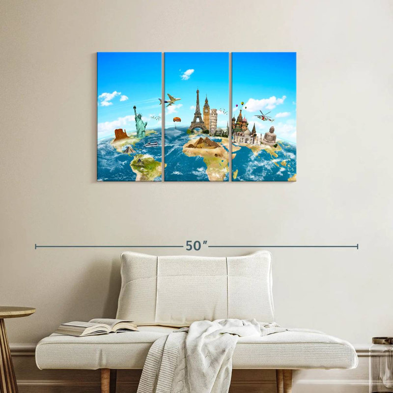 Senne Travel Monuments, 24" H x 38" W