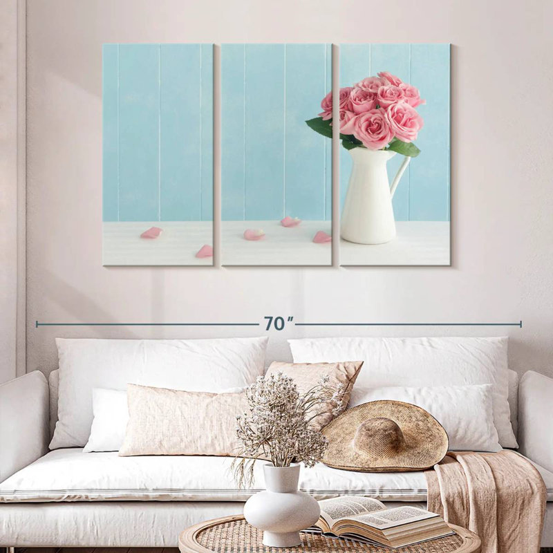 Roses fraîchement cueillies Harnek, H 32 po x l 50 po