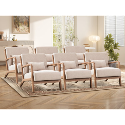 Chaise d'appoint rembourrée de 25,78 po de large avec un coussin supplémentaire Cashel de 25,78 po Cashel