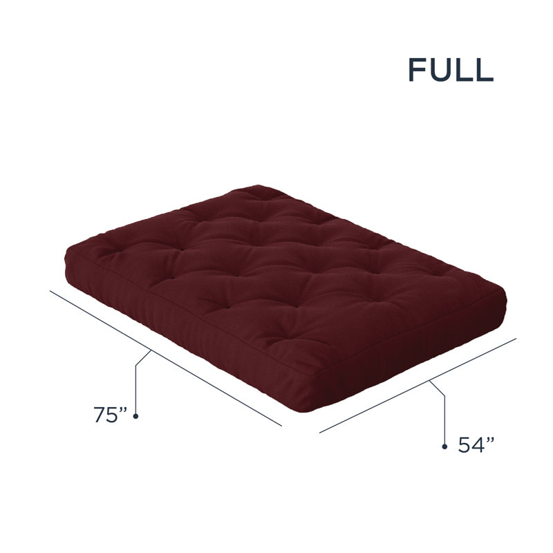 Matelas en mousse à ressorts ensachés Hidemabo, fabriqué aux États-Unis, certifié CertiPUR-US, Rouge foncé