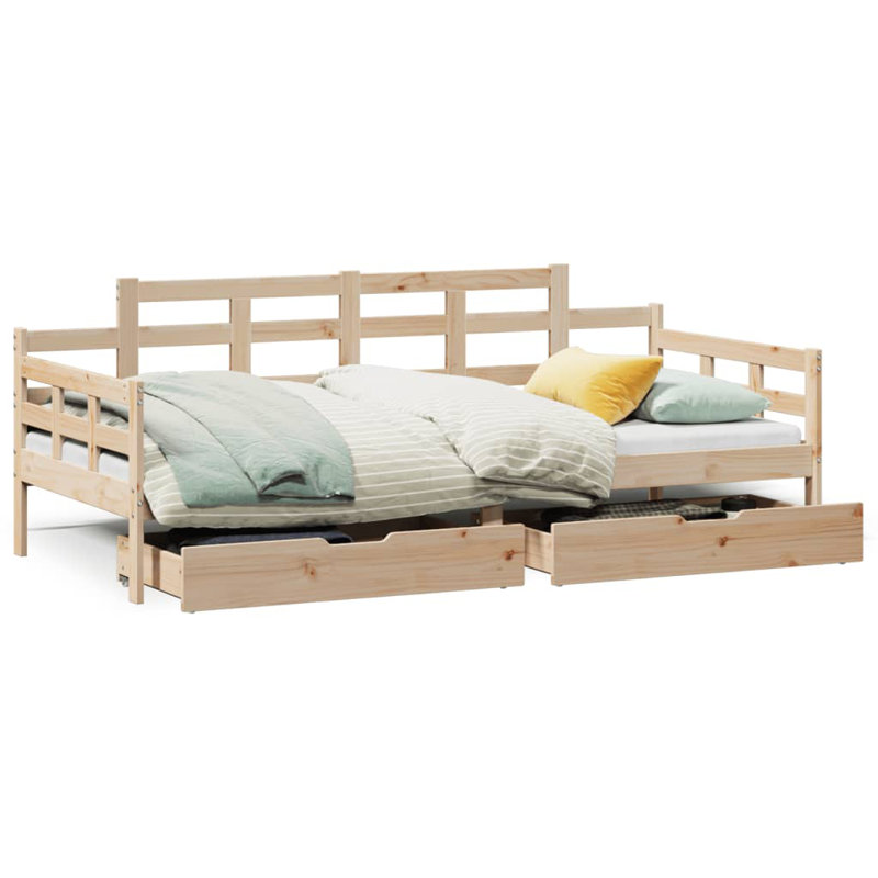 Riplex Solid Wood Daybed, Single (3'), Natural