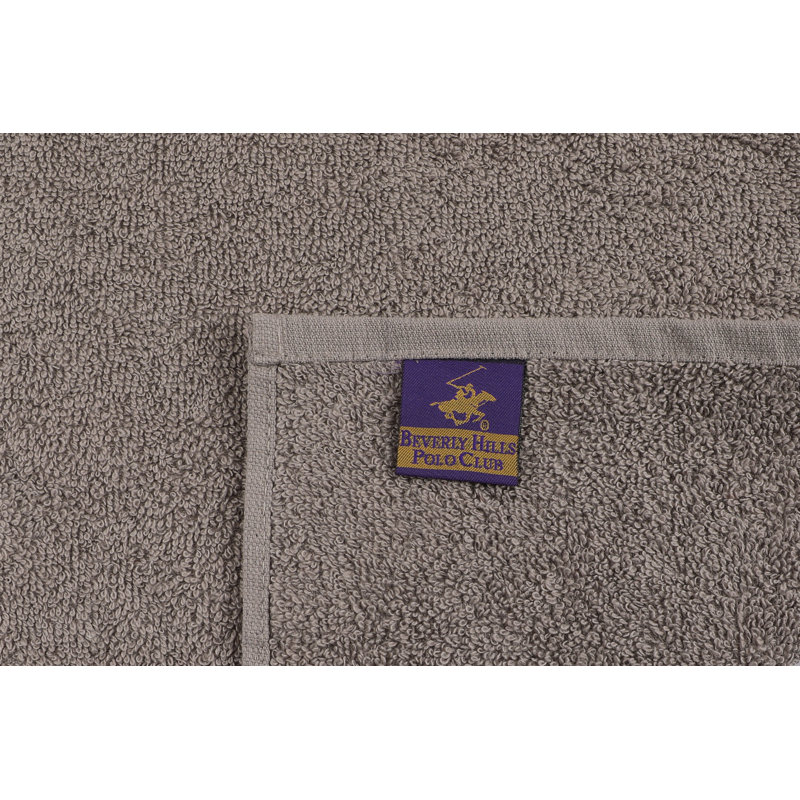 2 Piece 100% Cotton Hand Towel Set, Gray