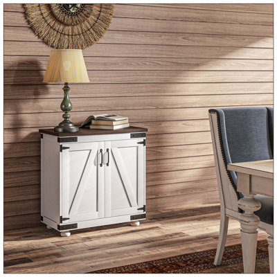 Storage Cabinet, Buffet Sideboard with Barn Door, Adjustable Shelf by Winston Porter