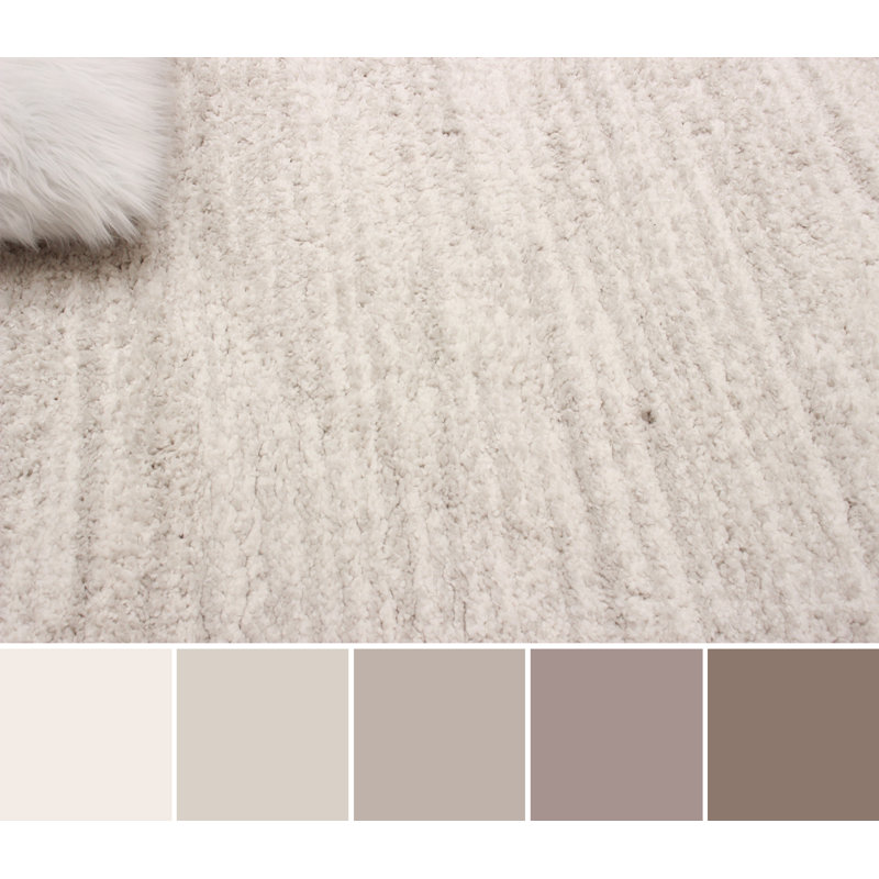 Tapis ivoire / beige Thadine, Rectangulaire 8 pi x 10 pi