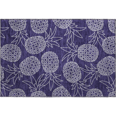 Premium Machine Washable Chiekezi AMF161 Blue Rug
