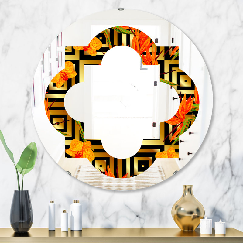 Miroir mural sans cadre Quatrefoil Luxury, H 24 po x l 24 po
