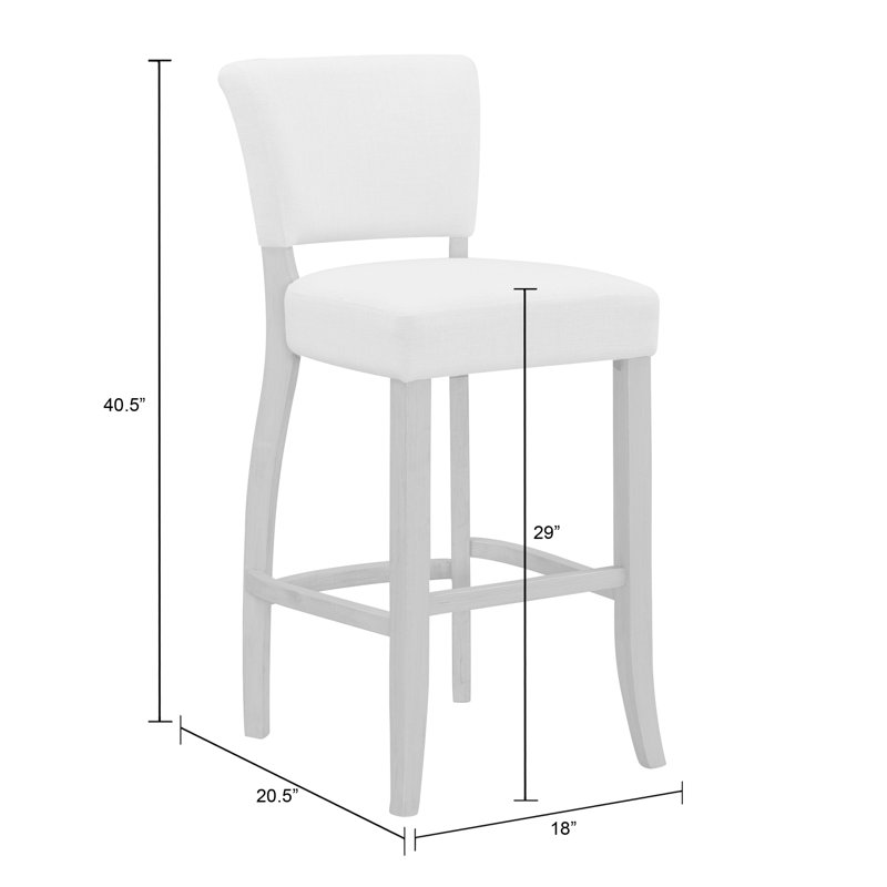Bar & Counter Stool, Bar Stool (29" Seat Height), Beige