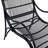 3 Pieces Wicker Outdoor Patio Furniture Set With Lounge Chair, Balcony Chairs Table Set With Cushions, Ottoman, Patio Conversation Sets For Garden,Deck,And Porch, Black & Beige-1248448822