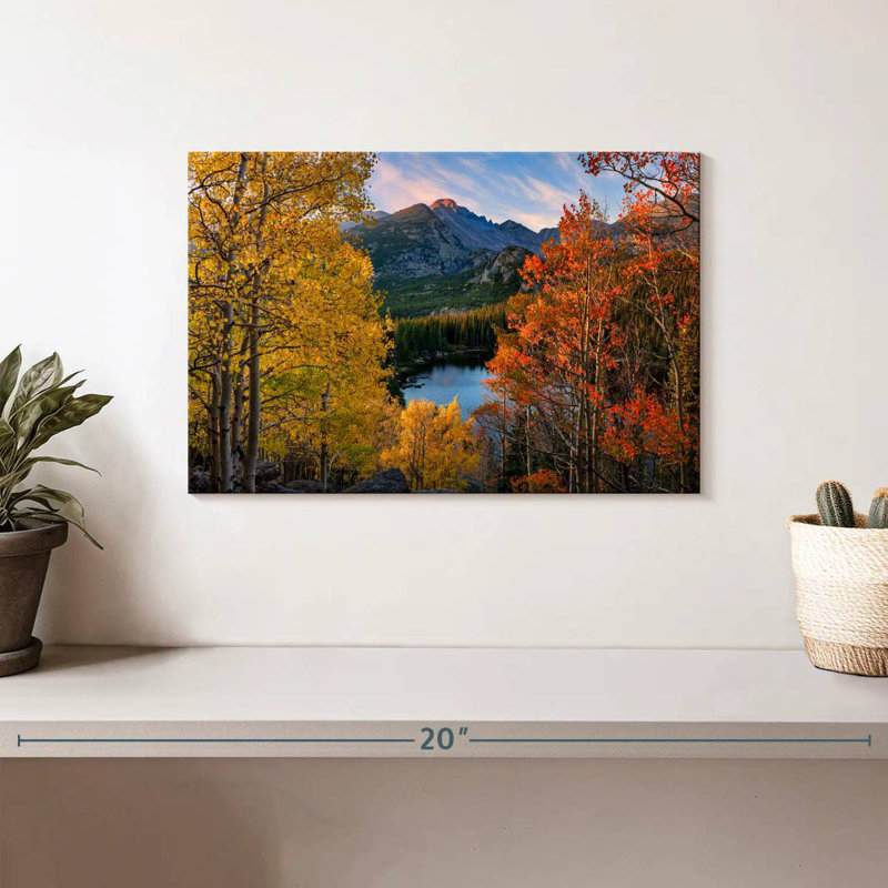Bear Lake In Autumn, 8" H x 12" W
