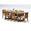 9 Pcs Grade-A Teak Wood Dining Set: 94" Mas Oval Trestle Leg Table And 8 Giva Armless Chairs #11GV2300-1274157406