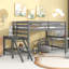 Lit mezzanine pour enfants Hargo-1331306654-1331306649